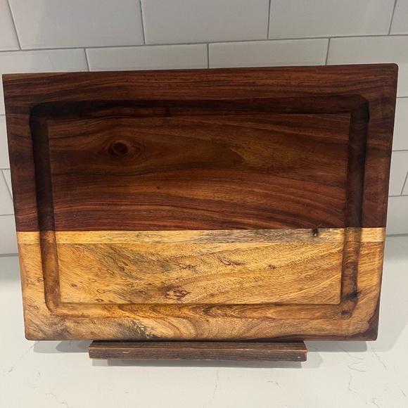 Vintage Hand Crafted Wooden Cutting Board - Picture 2 of 5